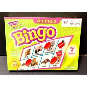 Animals Bingo Board Game by Trend Enterprises learning new sealed
